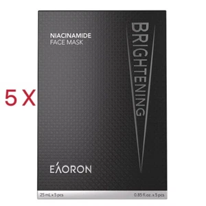 PROMOTION PRICE 5 x Eaoron Niacinamide Brightening Face Mask 25ml (25 Pieces) - Picture 1 of 1