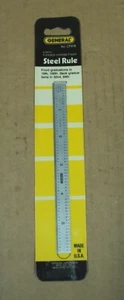 Vtg GENERAL HARDWARE USA ~ No. CF616 ~ 6" Flexible Chrome Finish Steel Rule NOS - Picture 1 of 7