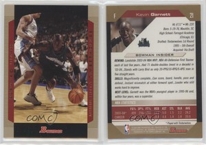 2004-05 Bowman Draft Gold Kevin Garnett #21 HOF