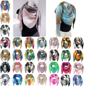 Bufanda de mujer XXL de punto triangular bufanda pañuelo para el cuello pañuelo triangular acogedor esponjoso - Imagen 1 de 38
