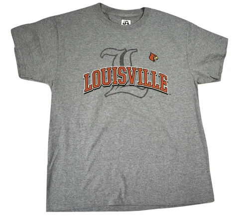 J. America Mens Louisville Cardinals Shirt New L, XL, 2XL Cover