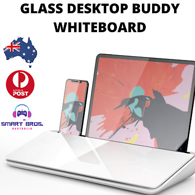 Glass Desktop Buddy Whiteboard! Smart Bros. Aus 🇦🇺 FREE POSTAGE! Desk Buddy ⌨️ • 69.90$