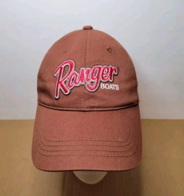 Gorra de béisbol Ranger Boats marrón oscuro ajustable con correa de gancho y bucle Foto 1 de 4