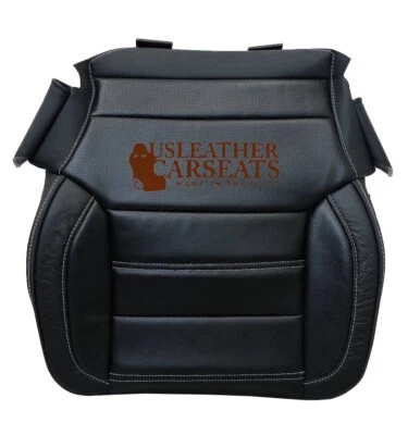 For 2015 2016 2017 2018 GMC Yukon Denali 1500 leather Bottom Seat Cover in Black - Image 1 of 4