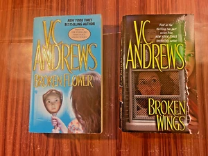 VC Andrews Paperback 2 Book Lot Broken Flower Broken Wing 2003 2006 Horror Drama - Picture 1 of 9
