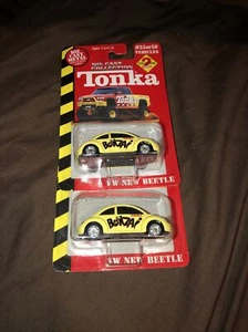 TONKA DIECAST VOLKSWAGEN VW BEETLE BUG, BONZAI, YELLOW, 1:64, NEW IN BOX X2 - Picture 1 of 9