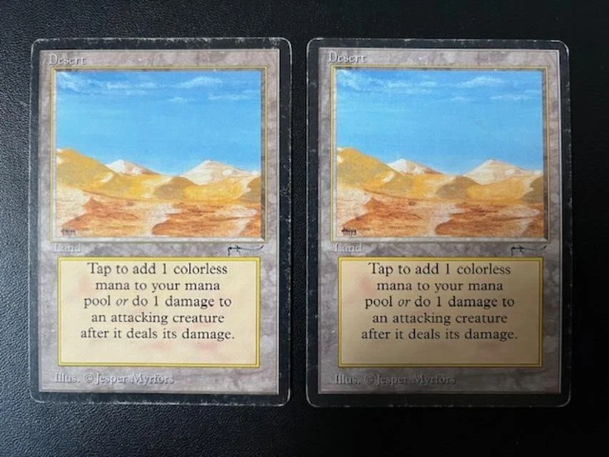 MTG- Desert x2 - Arabian Nights - Image 1 of 1