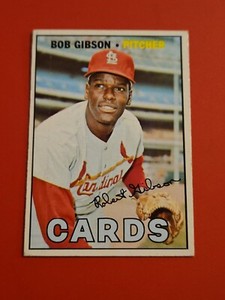 ⚾️ 1967 Topps Baseball Card #210 Bob Gibson