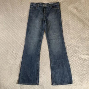 Childrens Place Unisex 16 Denim Jeans Blue Boot Cut Dark Wash Adjustable Waist - Picture 1 of 8