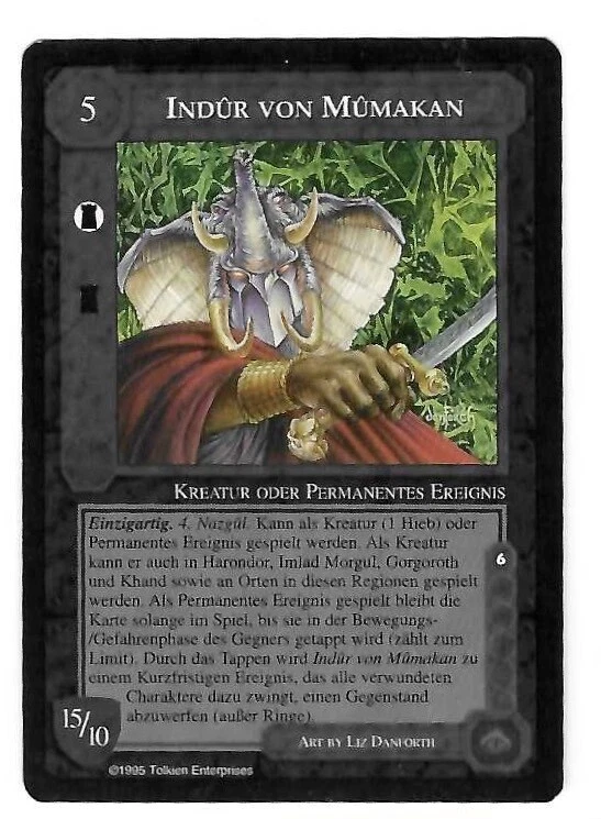 CCG 396 Mittelerde/Middle Earth ICE Indur von Mumakan - Indur Dawndeath - Bild 1 von 1