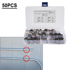 50x U-Winkel Rohrband Spannclips Schwerlast starr Gurtschelle für Rohre - Bild 1 von 12