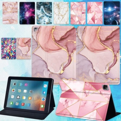 Marble PU Leather Tablet Stand Cover Case For Apple iPad 11th Gen A16 2025  +Pen - Image 1 of 4