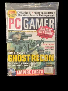 PC Gamer Magazine Holiday 2001 Volume 8 No 13 Tom Clancy's Ghost Recon w/ Disc - Picture 1 of 1