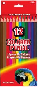 BAZIC Matite Colorate Vibranti Preaffilate Disegno Disegno Colorazione Set 12 pz - Foto 1 di 7