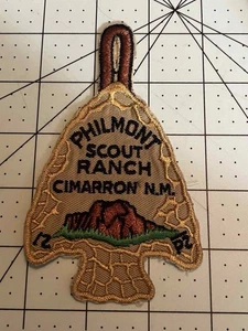 PHILMONT SCOUT RANCH CIMARRÓN NUEVO MÉXICO PUNTA DE FLECHA PARCHE BOY SCOUT (RO) #10 - Imagen 1 de 2
