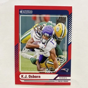 2024 Donruss #31 K.J. Osborn Press Proof Rot - Bild 1 von 2