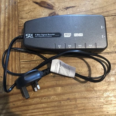 Signal Booster, SLx TV Amplifier Four Output 27820BMR - Improve Picture - Image 1 of 4