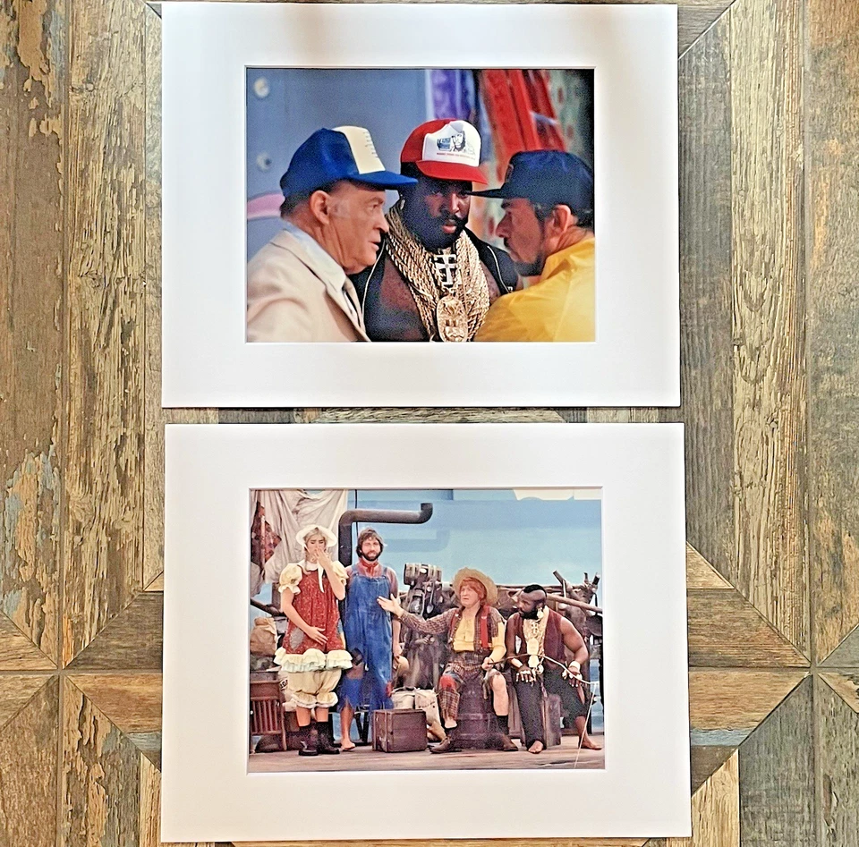 Brooke Shields John Ritter Mr. T Bob Hope USO 1986 Juego de 2 fotos sinceras mate Foto 1 de 4