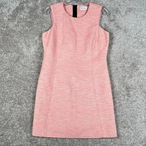 Vestido Milly de lino y algodón para mujer talla 6 melocotón tweed sin mangas forrado - Imagen 1 de 11