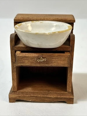 Vintage Cabinet Bathroom Wood Dollhouses  - Image 1 of 4