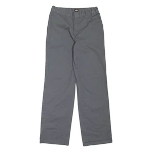 DICKIES Workwear Boys Trousers Grey Regular Straight W28 L30 - Picture 1 of 6