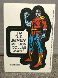 Pegatina Deathlok 1976 Topps Marvel Super Heroes - Imagen 1 de 15