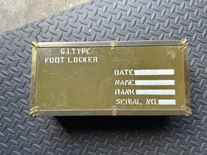 Vintage GI Joe Foot Locker With History Christmas Present From 1967 On Cover - Picture 1 of 10