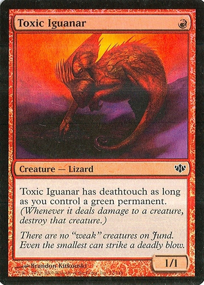 MTG - Conflux - Toxic Iguanar - 2X - Foil - NM - Image 1 of 1