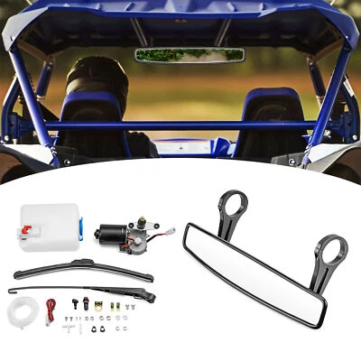 12V Electric Windshield Wiper Motor+Center Mirror For Kawasaki Teryx KRX 1000 - Изображение 1 из 4