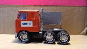 1970's Buddy L Pressed Steel Union 76 Mack Cabover Orange Japan 6" Long - Picture 1 of 6