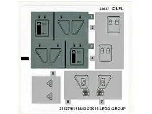 LEGO 75100 - STAR WARS - First Order Snowspeeder - STICKER SHEET - Picture 1 of 1