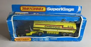 MATCHBOX SUPER KINGS K 16 Petrol Tanker Tankwagen CHEMCO MINT IN BOX - Picture 1 of 3