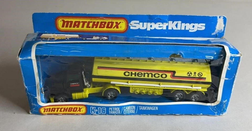 MATCHBOX SUPER KINGS K 16 Petrol Tanker Tankwagen CHEMCO MINT IN BOX - Image 1 of 3
