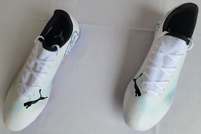 Botines de fútbol para hombre talla 8 blancos Puma Future 7 Play FG/AG 107723-01 Foto 1 de 4