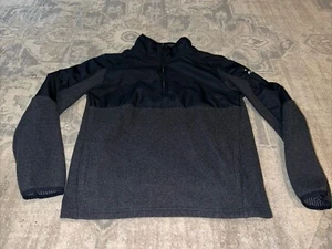 Under Armour UA 1/4 Zip Pullover Youth Biys Sz XL Cold Gear Loose Fit Black - Picture 1 of 6