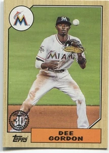 2017 Topps Update DEE GORDON 1987 Topps Baseball - MIAMI MARLINS - #US87-12 - Picture 1 of 1
