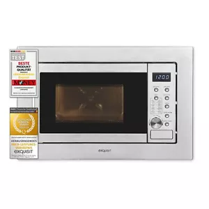 Exquisit Einbau-Mikrowelle EMW20-DG-020 inox | Grill | max. 1000 W - Bild 1 von 9