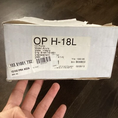 Bomba de aceite Honda Acura Integra Civic Si Del-Sol OP H-18L Foto 1 de 4