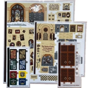 new LEGO Sticker Sheet Set (4-pcs) for Harry Potter's Hogwarts Castle set 71043 - Picture 1 of 1