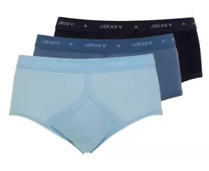 Jockey CLASSIC Y-Front Brief - 3 Pack Blue mix size Large 36 Inch Waist - Picture 1 of 4