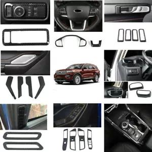 Kit de cubiertas de accesorios interiores 21 piezas de fibra de carbono para Ford Explorer 2020-2022 - Imagen 1 de 12