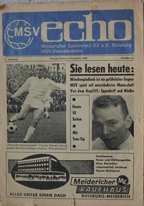 Fussball-Programmheft 65/66 1. Liga Meidericher SV - B. Mönchengladbach - Imagen 1 de 1