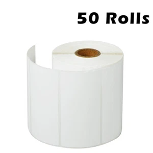 50Rolls Etichette Termiche Dirette 750 4x2 per Zebra Eltron 2844 ZP450 ZP500 ZP505 - Foto 1 di 12