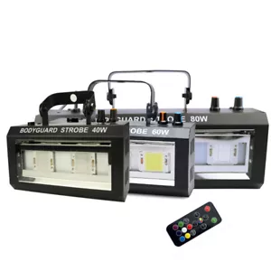 LED Strobe Lights 40W 60W 80W Disco DJ Flashing Sound Activated Stage Lamp - Picture 1 of 18