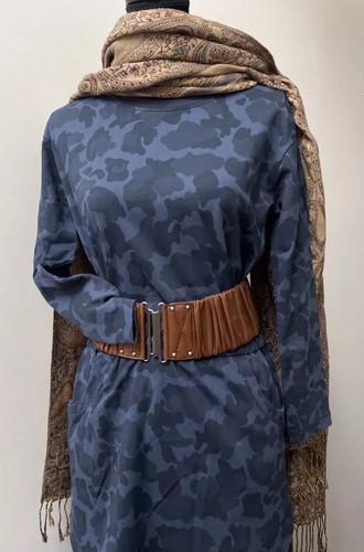 VETEMENTS Abito a maniche lunghe in cotone in tasca solido taglia XS