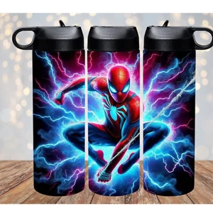Spider Man Inspired Style #2 20 oz Insulated Stainless Steel Water Bottle - Picture 1 of 1