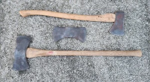 Vtg True Temper Kelly Works Red Warrier, Homestead Double & Single Bit Axes Rare - Picture 1 of 21