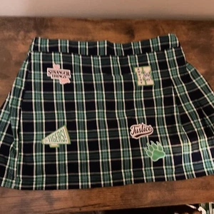 Justice Stranger Things Skort Plaid Plus Size 16/18 - Picture 1 of 9