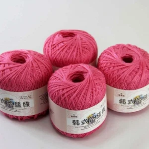 Aipeng 4ballsx50g Hand DIY Wear Cotton Lace Crochet Shawl Knitting Yarn 03 - Picture 1 of 12