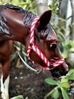 Red/White Trad Breyer/Peter Stone Model Horse Pretty Ribbon Halter Gift